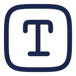 Text Square SVG Icon